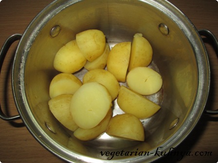 Картофель для лепешек растолочь